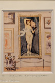 <center></center>Le Sourire et Bagatelle - 24 novembre 1932 (4218 - Tome 4) - Ecoute-moi ! Clotaire, voyons On dirait que ta pensée est ailleurs !...
Encre de Chine aquarellée 31 x 25 cm Collection famille Albert Dubout. <br> Son humour, souvent absurde et grinçant, s'incarne dans des figures devenues célèbres, comme le fameux « couple à la Dubout » : le petit Anatole dominé par une compagne imposante cristallise un humour grinçant, mais aussi, avec une étonnante modernité, une critique des rapports de pouvoir dans le couple. Cette lecture, loin d'être simplement caricaturale, témoigne d'une volonté de dénoncer certains travers sociaux, à une époque où ces sujets restaient peu abordés.