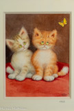 <center></center>1962 (4481 - Tome 4) Sans titre
Aquarelle 31 x 24 cm Collection particulière.
À partir de 1962, Dubout inaugure une nouvelle série de dessins consacrés aux chats, devenus l'un de ses grands succès populaires. Réalisés sans légende, ces dessins capturent avec humour, tendresse et justesse les postures et expressions de ses compagnons félins, seuls à avoir accès à son atelier. Leur indépendance fait écho à celle de l'artiste, discret, solitaire, farouchement attaché à sa liberté.