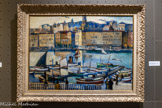 <center>André Verdilhan (1881-1963)</center>Bateaux dans le Vieux-Port quai de Rive-Neuve. Huile sur toile 73x100 cm.