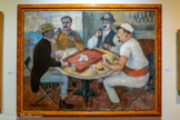 <center>Louis Audibert (1880-1983)</center>La partie de carte de Pagnol Huile sur toile 115,5x152,5 cm