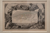 <center>Algérie, colonie française.</center>Carte issue de l’Atlas national illustré des 86 départements et des possessions de la France, divisé par arrondissements, cantons et communes, avec le tracé de toutes les routes, chemins de fer et canaux.
Victor Levasseur (France, 1800-1870) (carte), Raimond Bonheur (France, 1796-1849) (illustration).
Entre 1845 et 1857, Paris, France Estampe
Mucem, Marseille