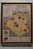 <center>Le Sahara économique. </center>Carte murale
1re moitié du 20e siècle, France Reproduction
Mucem, Marseille, dépôt de Montpellier Méditerranée Métropole
