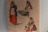 <center>Etudes de femmes italo-albanaises de Calabre</center>Guillaume Bodinier (France, 1796-1872) 1850-1872?
Aquarelle et crayon noir sur papier (fac-similé)
Collections des musées d’Angers