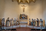 <center>Monestiès.</center>Lors de la construction de la chapelle de son château de Combefa, Louis Ier d'Amboise, évêque d'Albi (1474-1502), fait réaliser un ensemble de sculptures pour décorer la chapelle, qui ont dues être exécutées entre 1473 et 1491. Dès la consécration de la chapelle, le 23 mars 1491, l'ensemble acquiert une grande réputation. Une tradition locale attribue les statues à deux sculpteurs originaires de Monestiés Pierre Viguier et Bernard Viguier. 
Lorsque l'archevêque de Choiseul commence le démantèlement du château en 1761. L'ensemble est jugé trop lourd pour être transporté. Les habitants de Monestiés obtiennent en 1765 de son successeur, François-Joachim de Pierre de Bernis, alors évêque d'Albi, l'autorisation de transporter les sculptures dans la chapelle de l'hôpital Saint-Jacques de Monestiés, où elles sont toujours exposées aujourd'hui. Le groupe est composé d'un ensemble de 20 statues, représentant trois étapes de la passion du Christ. 
Au sommet de l'ensemble se trouve un Christ en croix. Il surmonte une pietà regroupant 8 personnages. La partie inférieure du groupe sculpté représente la mise au tombeau elle-même, avec un ensemble de 11 statues : u centre le Christ mort repose sur son linceul au-dessus du tombea, de chaque côté huit autres personnages sont disposés en cortège. Le groupe est remarquable par la grande qualité de sculpture, l'expression des personnages et marque la transition entre la sculpture gothique et le début de la Renaissance.