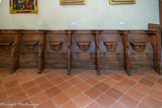 <center>Monestiès.</center>Les stalles qui ornaient la chapelle du château de Combefa.