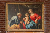<center>La cathédrale Sainte-Cécile</center>La Vierge et l'Enfant remettant les clefs à saint Pierre. Jacques Blanchard (Paris, 1600-1638) 1628 Huile sur toile.
Cette œuvre est signée et datée de 1628, ce qui en fait la première composition datée de celui que l'on a appelé le «Titien français». Elle est réputée offerte à la cathédrale par l'archevêque Charles Le Goux de La Berchère (1693-1703), peut-être pour orner la chapelle Saint-Paul, dont le vocable est resté inchangé depuis le Moyen Age. Le tableau y était en tout cas exposé au moins depuis 1795, jusqu’à son déplacement dons le trésor actuel en 1997