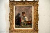 <center>Musée Toulouse-Lautrec</center>Henri de Toulouse-Lautrec (1864-1901)
Henri de Toulouse-Lautrec par lui-même 1880
Huile sur carton.
Donation comtesse A. de Toulouse-Lautrec. 1922.