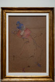 <center>Musée Toulouse-Lautrec</center>Henri de Toulouse-Lautrec
La Gitane, Théâtre Antoine
1900
Peinture à l’essence sur carton.
Albi, musée Toulouse-Lautrec.
Donation de la Comtesse de Toulouse-Lautrec et famille, 1922