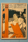 <center>Musée Toulouse-Lautrec</center>Henri de Toulouse-Lautrec
Le Matin. Au pied de l’échafaud.
1893
Lithographie au pinceau, au crayon et au crachis, en cinq couleurs (pierre de trait en noir, pierres de couleurs en vert olive, brun, rouge et bleu)
Albi, musée Toulouse-Lautrec (inv. Â.9)
Donation de la Comtesse de Toulouse-Lautrec et famille. 1922
En 1893, le journal Le Matin commande à Toulouse- Lautrec une affiche annonçant la parution en feuilleton des mémoires de l’abbé Faure, aumônier de la prison de la Roquette, qui avait accompagné trente-huit hommes à l’échafaud. L’artiste représente un condamné à mort, encadré par la guillotine et le bourreau. La muraille de cavaliers armés, inspirée des formes en zinc du théâtre d’ombres du cabaret du Chat Noir, ferme l’horizon et interdit tout espoir de fuite. La mort imminente du détenu est annoncée par le couperet de la guillotine prêt à s’abattre.