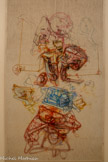 <center>Abbaye de Beaulieu-en-Rouergue  </center>Dado (Miodrag Duric, dit Dado) (Cetinje, Yougoslavie, 1933 - Pontoise, 2010)
Le trousseau de Maria L…
1999-2000
Huile sur toile