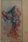 <center>Abbaye de Beaulieu-en-Rouergue  </center>Dado (Miodrag Duric, dit Dado) (Cetinje, Yougoslavie, 1933 - Pontoise, 2010)
Jean-Baptiste Lully
1991-1995
Huile sur panneau