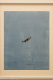 <center>Abbaye de Beaulieu-en-Rouergue  </center>Jean Degottex (Sathonay-Camp, 1918 - Paris, 1988)
Metasphèrebleue 1966
Peinture sur papier