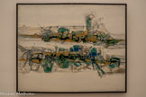 <center>Abbaye de Beaulieu-en-Rouergue  </center>Claude Georges (Fumay, 1922 - Toulouse, 1988) Sans titre 1959
Huile sur toile