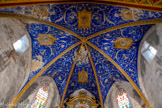 <center>L’église Saint Corneille de Puycelsi</center>Plafond du choeur.