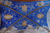<center>L’église Saint Corneille de Puycelsi</center>Plafond de la nef