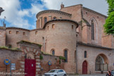 <center>Gaillac</center>L'abside. A droite, Croix de Mission de la petite rue Saint-Michel