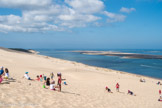 <center>La Dune du Pilat</center>A gauche, la pointe d'Arcachopn, à droite, le Banc d'Arguin.