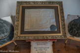 <center>Louhans </center>Lettres patentes de Louis XIV cachetées à la cire verte, donc valables à perpétuité.