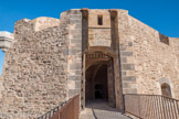 <center>Le château royal.</center>L'entrée du bastion nord.