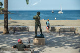 <center>Port-Vendres</center>Statue L'Action Enchainée, réplique de l'original du  monument qui sert d'hommage à Auguste Blanqui à Puget-Thénier.