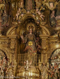 <center>Église Santa Maria de Cadaqués. </center>Retable de l'église Santa Maria de Cadaqués (par Pau Costa 1665-1727), dédié à Notre-Dame de l’Espérance, de style baroque. La Vierge de l'Espérance