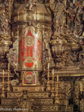 <center>Église Santa Maria de Cadaqués. </center>Retable de l'église Santa Maria de Cadaqués (par Pau Costa 1665-1727), dédié à Notre-Dame de l’Espérance, de style baroque.