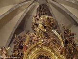 <center>Église Santa Maria de Cadaqués. </center>Retable de l'église Santa Maria de Cadaqués (par Pau Costa 1665-1727), dédié à Notre-Dame de l’Espérance, de style baroque.