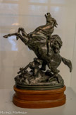 <center>Cheval surpris par un lion</center>Barye, Antoine Louis 
Paris, 1796 - Paris, 1875

Vers 1872-1874 (1ère édition 1857)
Bronze