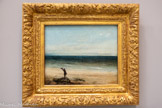 <center>Le Bord de mer à Palavas</center>Courbet, Gustave
Ornans, 1819 - La-Tour-de-Peilz, 1877.

1854
Huile sur toile
Courbet découvre la Méditerranée lors son séjour en Languedoc en Devant ce littoral à la fois sauvage