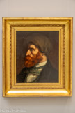 <center>Portrait de Bruyas de profil</center>Courbet, Gustave
Ornans, 1819 - La-Tour-de-Peilz, 1877.

1854
Huile sur toile
Dans ce profil énergique, Courbet offre l'image de Bruyas commandeur, défiant les conventions artistiques de son temps, qu'il reprendra