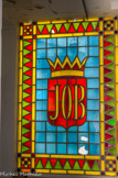 <center>Hôtel Pams</center>Les initiales de Jean Bardou, JB, sont d'abord séparées par une étoile, puis par un blason représentant les armes de la ville de Perpignan et enfin par un losange, devenu par la suite un « O ».