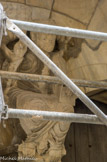 <center>Eglise Saint-Jean-le-vieux</center>Dans la première moitié du XIIIème siècle, le bâtiment subit de nombreux travaux : le beau portail sculpté d'un Christ en majesté date de cette période. Le décor du portail, surmonté par un christ trônant, attribué au sculpteur Ramon de Bianya, exprime l'aboutissement de la sculpture romane roussillonnaise.