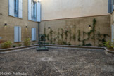 <center></center>Musée Hyacinthe Rigaud. <br>  Cour Lazerme.