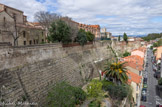 <center>Jardin de la Miranda</center>Les remparts vus depuis le jardin de la Miranda