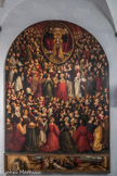 Église Santa Maria di Castello. Ludovic Bréa. Couronnement de la Vierge ou le Paradis. Panneau peint. 1513. 215 personnages, saints et fidéles.