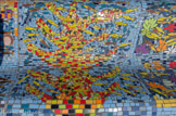 <center>Le banc </center>Ecole Flotte CM1 A - CM1 B, 13008, 2023. Les noms des élèves sont dans les petits poissons.