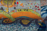 <center>Le banc</center>HARIBO. C'est beau la vie.