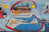 <center>Le banc</center>Letaief Kerrouzi Family, 2025. Don't Worry Be Happy. DS Aloha. Noms dans les petits poissons.