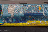 <center>Le banc </center>Bancs ULULE Ecole Maternelle Edouard Vaillant, Ecole National CP 13003. 2019. Les petits poissons portent les noms de élèves.<br> AFTC 13, TC Club de Marseille, 2019.