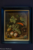 <center>Fruits et animaux</center>Abraham MIGNON
Francfort-sur-le-Main. 1640 - Utrecht, 1679
Huile sur toile