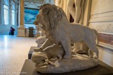 Antoine-Louis BARYE. Paris. 1795-1875. 
Lion terrassant un sanglier. Plâtre.