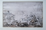 Choc de cavalerie, Jan Peter Verdussen
ANVERS. VERS 1700 - MARSEILLE, 1763
Vvers 1760-1762
Pierre noire sur papier
MARSEILLE. MUSÉE GROBET-LABADIÉ.