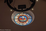 <center>L'Estaque : L'église Saint-Pierre-ès-Liens. </center>Rosace représentant la pêche miraculeuse, vitrail Imbert, dessin de Clotilde Devillers.