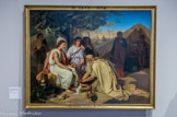 <center>Abraham lavant les pieds aux trois anges</center>Emile Levy Parts, France 1854.Huile sur toile <br>
École nationale supérieure dés beaux-arts. Paris