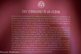 <center>DES COULISSES A LA SCENE</center>Cent ans le productions et de créations lyriques ont conduit à la production de documents administratifs et financiers, mais également de maquettes de décors et de costumes, de programmes, d’affiches et de photographies de spectacles documentant l’histoire des opéras, mais aussi des concerts et ballets, depuis la reconstruction; de l’Opéra en 1924 jusqu’à nos jours.
Des décors originaux de Raymond Peynet pour Cadet Roussel en 1953 à ceux de Jean-Noël Lavesvre dans les années 1980, en passant par ceux, Mythiques, de Bernard Buffet pour Carmen en 1962, des Costumes de PeynetàI ceux de Jean-Denis Malclès pour Lulu en 1963, des mises en scène de Louis Ducreux ou Jacques Karpo dans les années 1960 et 1970 à celles de Charles Roubaud (dès 1986), c’est tout le travail en coulisses qui est ici mis en valeur.
De même, les programmes et affiches font/revivre les productions tirées du répertoire classique- ou les nombreuses créations originales, dans lesquelles une pléiade d’artistes, parfois de renommée internationale (Mady Mesplé, Montserrat Caballe, Régine Crespin, Leonie Rysanek, Gabriel Bacquier, Leo Nucci, Placido Domingo, José Van Dam...), illumine la scène de l’opéra de leur présence pour le plus grand bonheur de spectateurs passionnés.