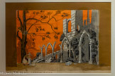 <center>Henri- Raymond Fost.</center>Le corsaire noir : maquette de décor, l’abbaye.
( AMM 30 F i 51 ).