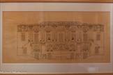 <center>Façade latérale</center>coupe vers la salle : projet intermédiaire (entre les projets C et D) (1921 ?) 
( AMM 674 W 171 )
