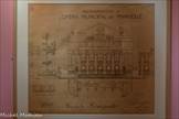 <center>Façade principale</center>élévation, plan et coupe : projet D) (9 novembre 1921) 
( AMM 674 W 201 )