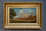 <center>La Sainte-Baume, paysage</center>Marius Engalière
Marseille, 1824 - Paris, 1857.
La mort précoce d’Engalière à 33 ans ne lui a pas permis de développer ses idées mais il s’impose pourtant comme une des figures majeures de l'école de Marseille. De son vivant, il n’expose que trois fois au Saton, essentiellement des souvenirs de son voyage en Espagne. Ce sont ses petits formats, études personnelles ou destinées à des amateurs qui ont maintenu son souvenir. La liberté de ces exercices, peints à l’aquarelle, à la gouache ou à l’huile, annoncent un nouveau sentiment de la nature. Paysages, études d’arbres, scène de moisson, ils sont peints sur le motif, privilégiant le plein air, faisant le plus souvent l’économie des lieux communs provençaux habituels.