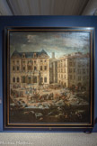 <center>Vue de l’hôtel de ville de Marseille pendant la peste de 1720</center>Michel Serre. Tarragone, 1658 - Marseille. 1733. 1721. Huile sur toile